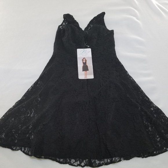 B2 Jasmine Bridesmaid B163065 All Over Lace Dress - Picture 14 of 16